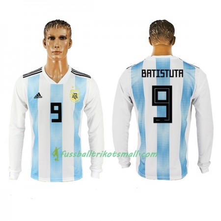 Fußballtrikots Argentinien Batistuta 9 WM 2018 Langarm Heimtrikotsatz kaufen